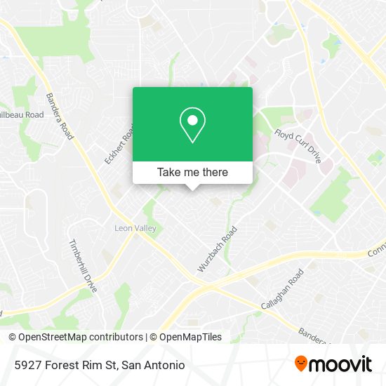 Mapa de 5927 Forest Rim St