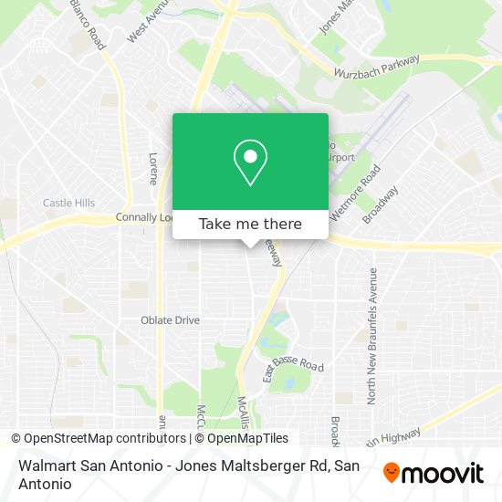 Walmart San Antonio - Jones Maltsberger Rd map