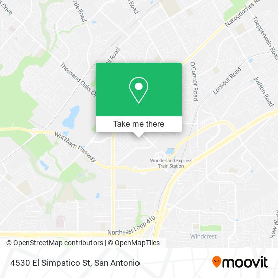 Mapa de 4530 El Simpatico St