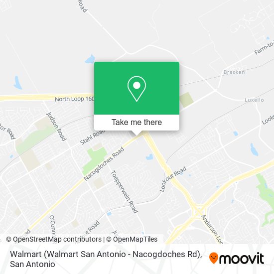 Walmart (Walmart San Antonio - Nacogdoches Rd) map