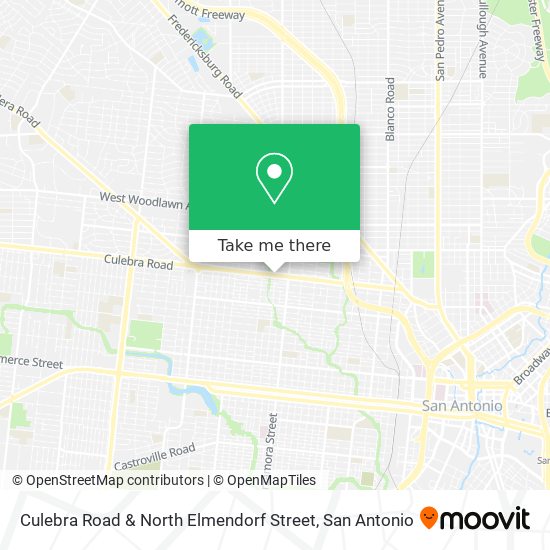 Mapa de Culebra Road & North Elmendorf Street