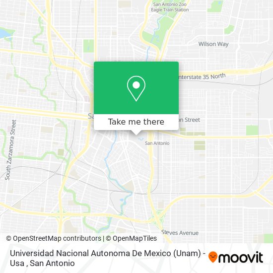 Mapa de Universidad Nacional Autonoma De Mexico (Unam) - Usa