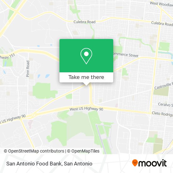 San Antonio Food Bank map