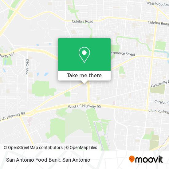 Mapa de San Antonio Food Bank