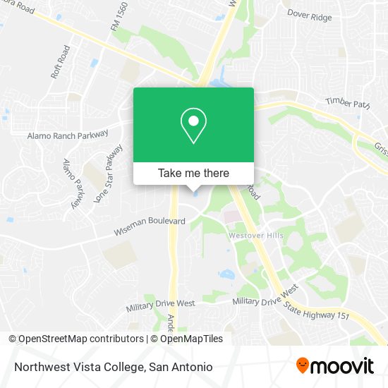 Northwest Vista College map