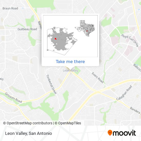 Mapa de Leon Valley