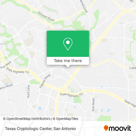 Mapa de Texas Cryptologic Center
