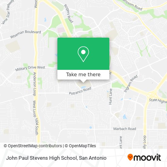 Mapa de John Paul Stevens High School