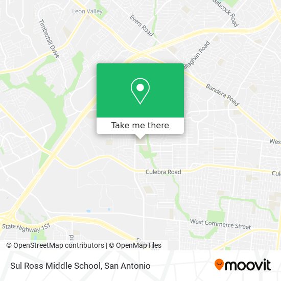 Sul Ross Middle School map