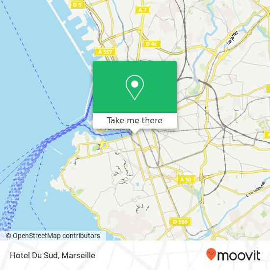 Hotel Du Sud map