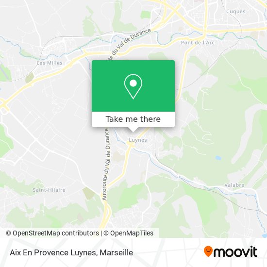 Aix En Provence Luynes map