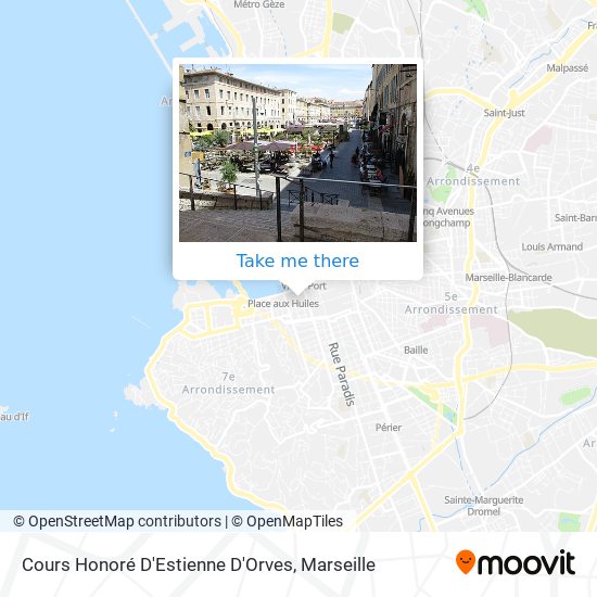 Mapa Cours Honoré D'Estienne D'Orves