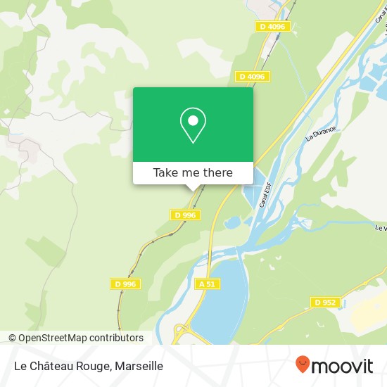 Le Château Rouge map