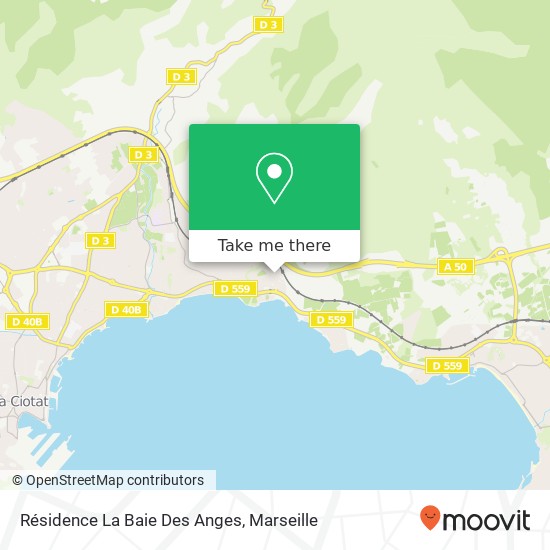 Résidence La Baie Des Anges map