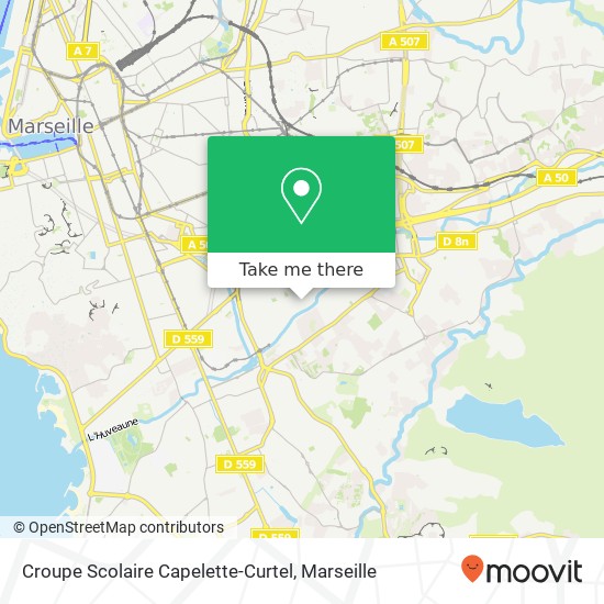 Croupe Scolaire Capelette-Curtel map