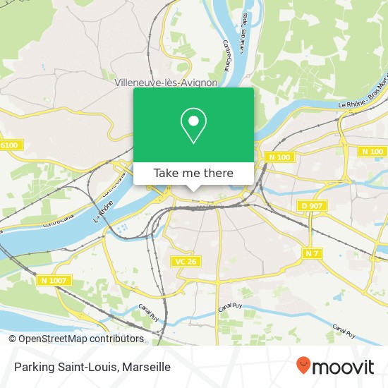 Parking Saint-Louis map