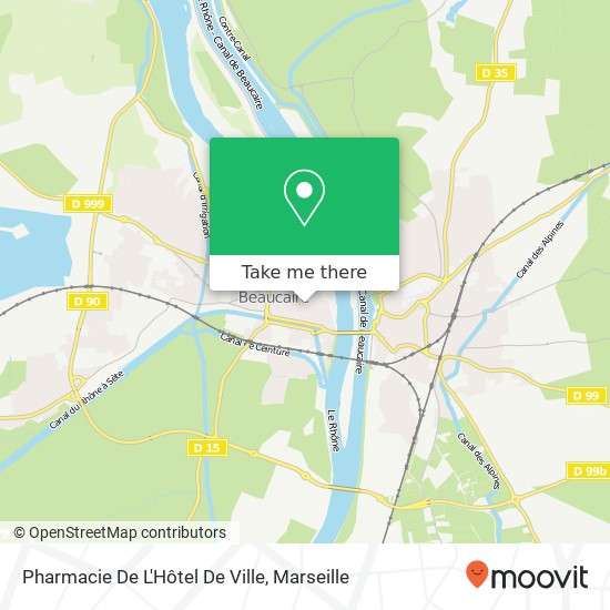 Mapa Pharmacie De L'Hôtel De Ville