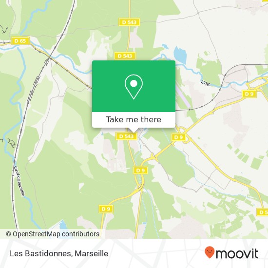 Mapa Les Bastidonnes