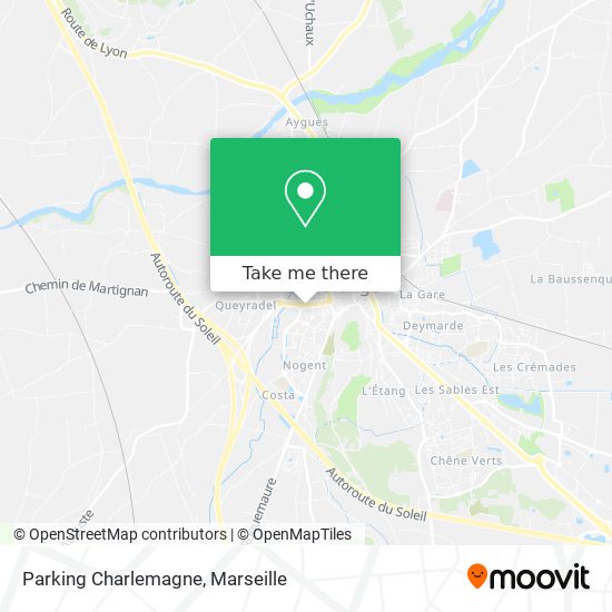 Parking Charlemagne map