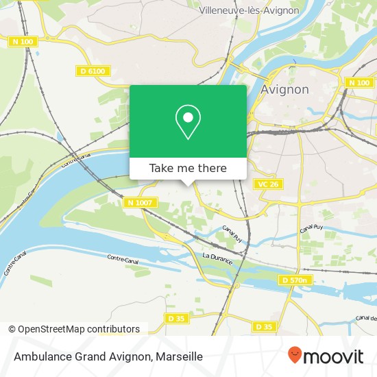 Mapa Ambulance Grand Avignon