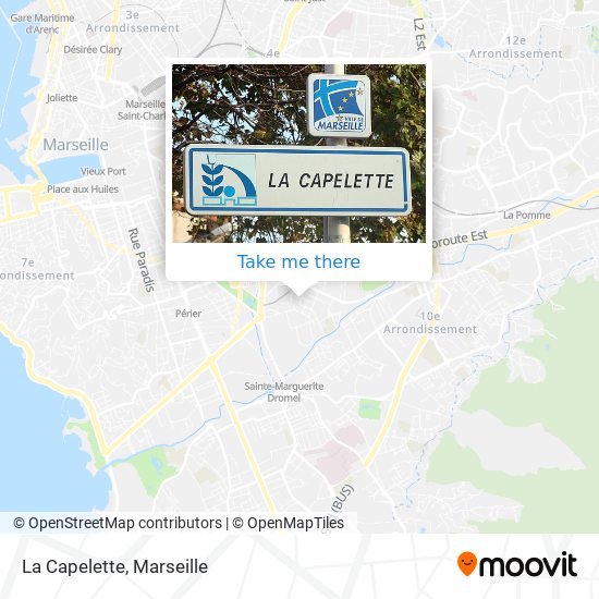 La Capelette map