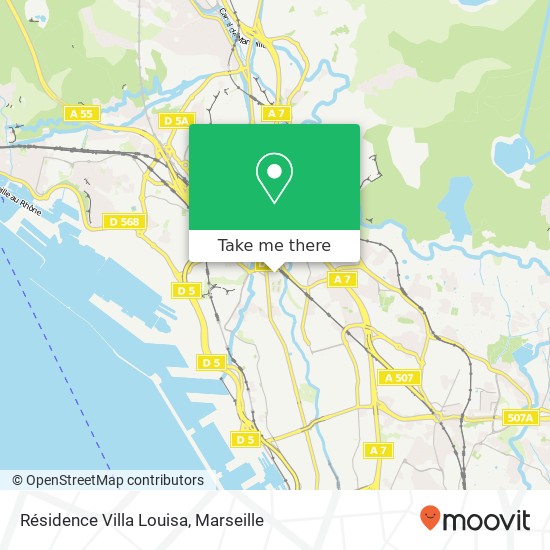 Mapa Résidence Villa Louisa