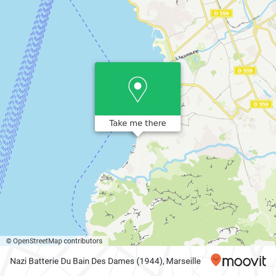 Mapa Nazi Batterie Du Bain Des Dames (1944)