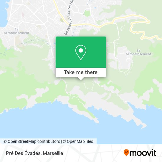 Pré Des Évadés map