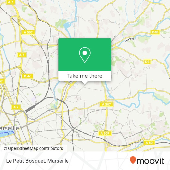 Le Petit Bosquet map