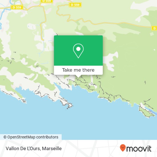 Mapa Vallon De L'Ours