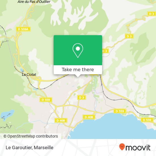 Mapa Le Garoutier