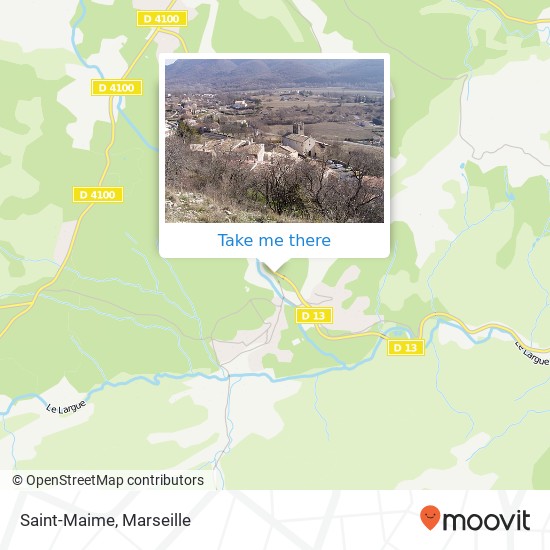 Saint-Maime map