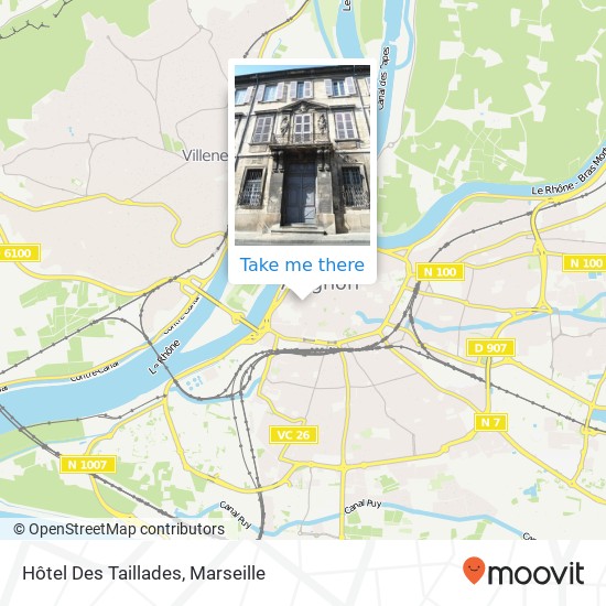 Hôtel Des Taillades map