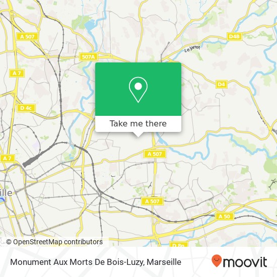 Mapa Monument Aux Morts De Bois-Luzy