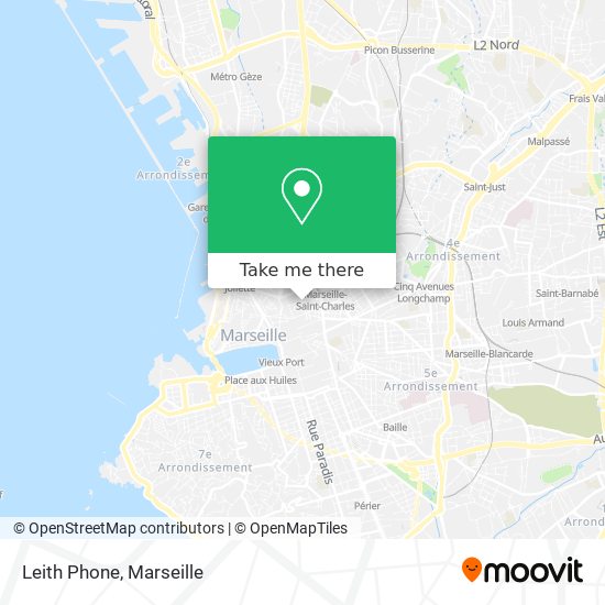 Mapa Leith Phone