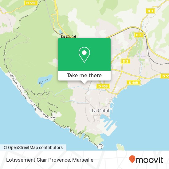 Lotissement Clair Provence map