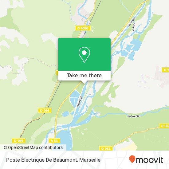 Poste Électrique De Beaumont map