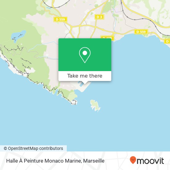 Halle À Peinture Monaco Marine map