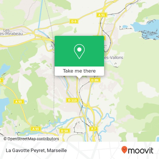 Mapa La Gavotte Peyret