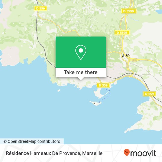 Mapa Résidence Hameaux De Provence