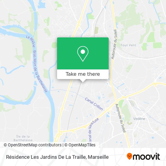 Résidence Les Jardins De La Traille map
