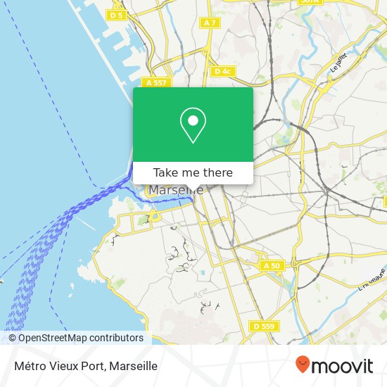 Mapa Métro Vieux Port