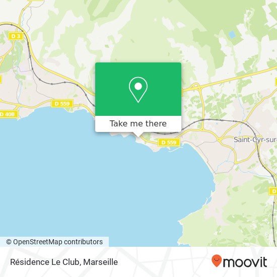 Résidence Le Club map