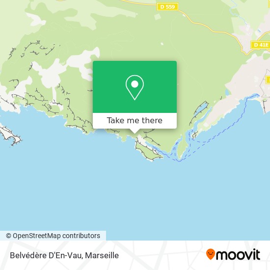 Belvédère D'En-Vau map