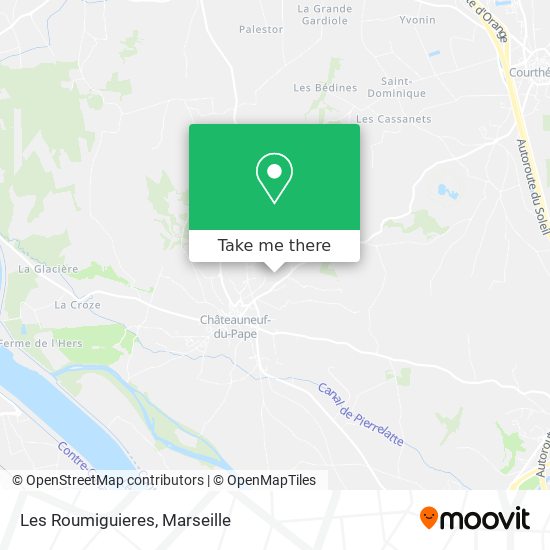Les Roumiguieres map