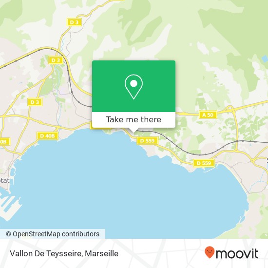 Mapa Vallon De Teysseire