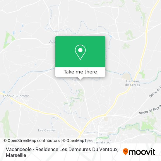 Vacanceole - Residence Les Demeures Du Ventoux map