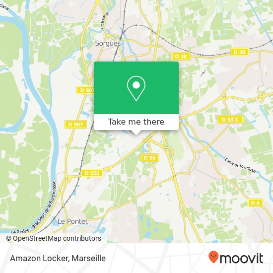 Mapa Amazon Locker