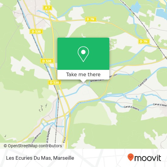 Les Ecuries Du Mas map