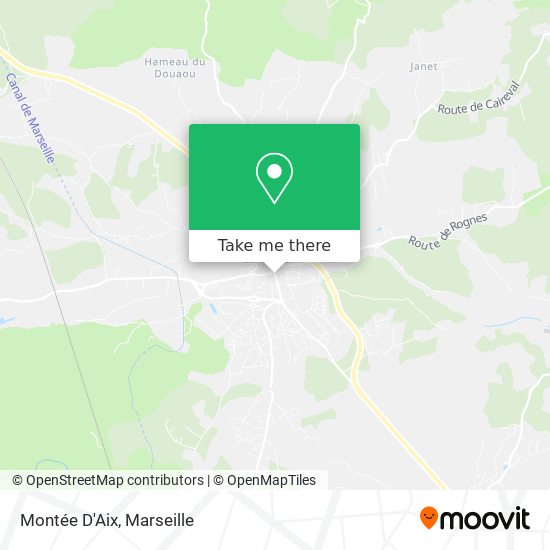 Montée D'Aix map